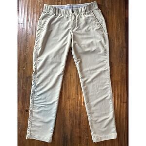 Under Armour Men's Golf Pants Khaki Straight Fit Style 1342264 Size 34x30